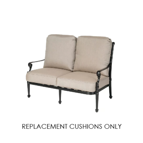 Gensun Grand Terrace High Back Love Seat Replacement Cushions