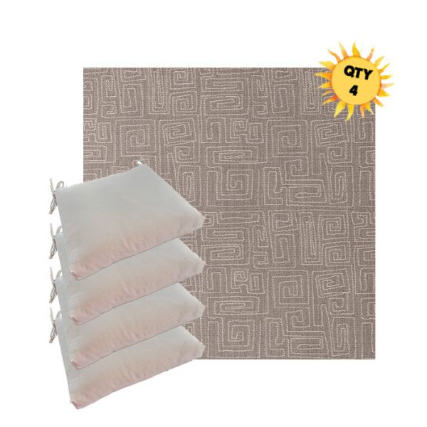 Outdoor Dining Chair Cushions in Sunbrella Outdoor Fabrics - Order in Sets of 4