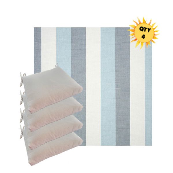 Outdoor Dining Chair Cushions in Sunbrella Outdoor Fabrics - Order in Sets of 4