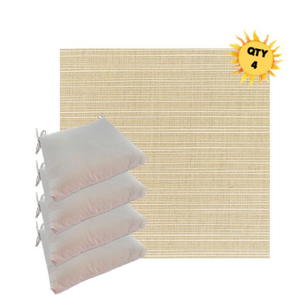 Outdoor Dining Chair Cushions in Sunbrella Outdoor Fabrics - Order in Sets of 4