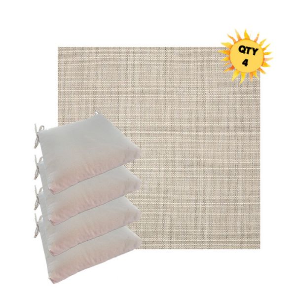 Outdoor Dining Chair Cushions in Sunbrella Outdoor Fabrics - Order in Sets of 4