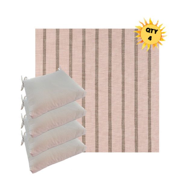 Outdoor Dining Chair Cushions in Sunbrella Outdoor Fabrics - Order in Sets of 4