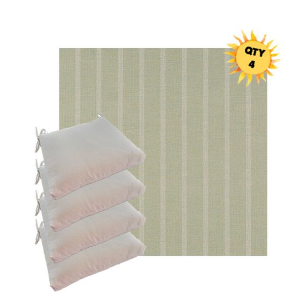 Outdoor Dining Chair Cushions in Sunbrella Outdoor Fabrics - Order in Sets of 4