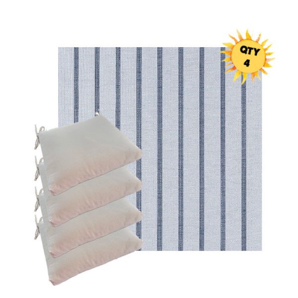 Outdoor Dining Chair Cushions in Sunbrella Outdoor Fabrics - Order in Sets of 4