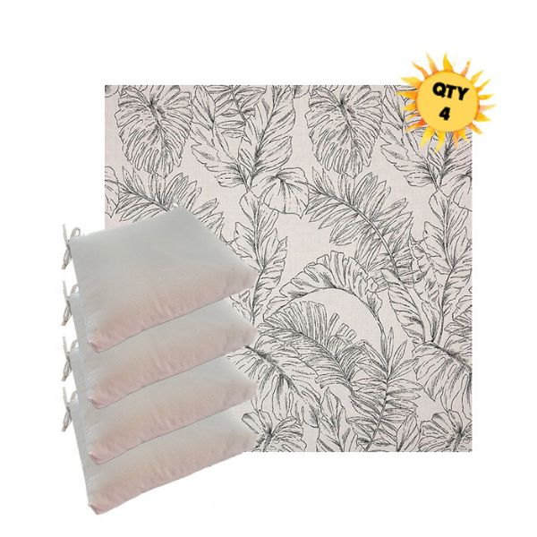 Outdoor Dining Chair Cushions in Sunbrella Outdoor Fabrics - Order in Sets of 4