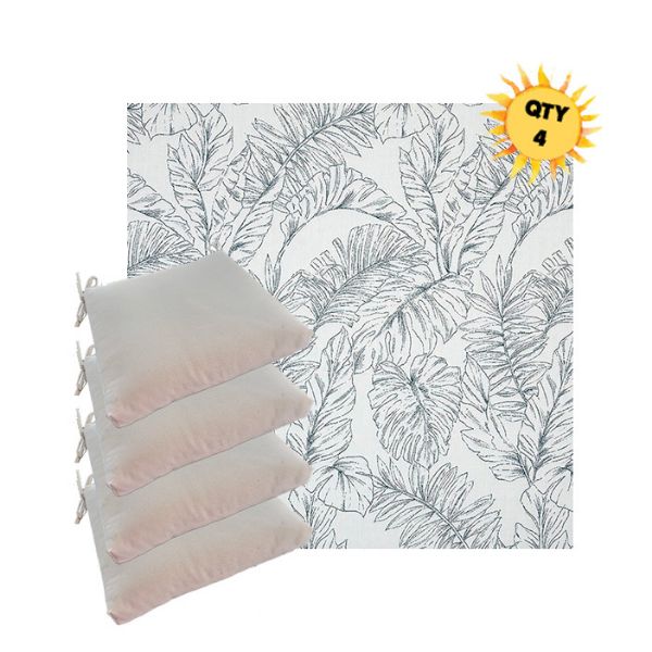 Outdoor Dining Chair Cushions in Sunbrella Outdoor Fabrics - Order in Sets of 4