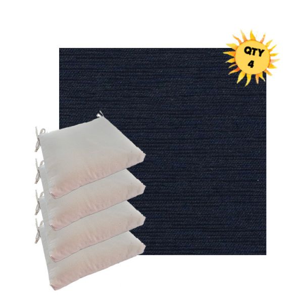 Picture of Charmer Indigo Patio Seat Cushion Bundle