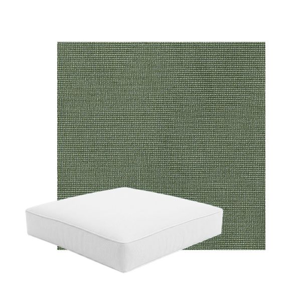 Patio Dining Chair Seat Cushion Boxed Style - - Custom outdoor patio furniture cushions from Cascadia Outdoor Cushions in Sunbrella Fabric