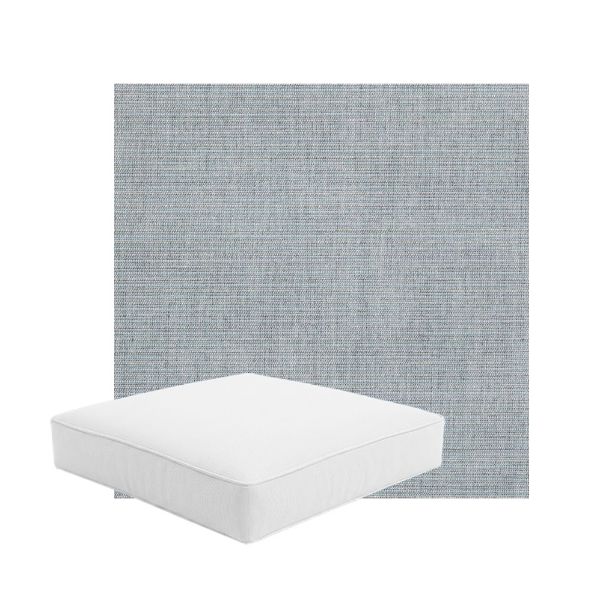 Patio Dining Chair Seat Cushion Boxed Style - - Custom outdoor patio furniture cushions from Cascadia Outdoor Cushions in Sunbrella Fabric