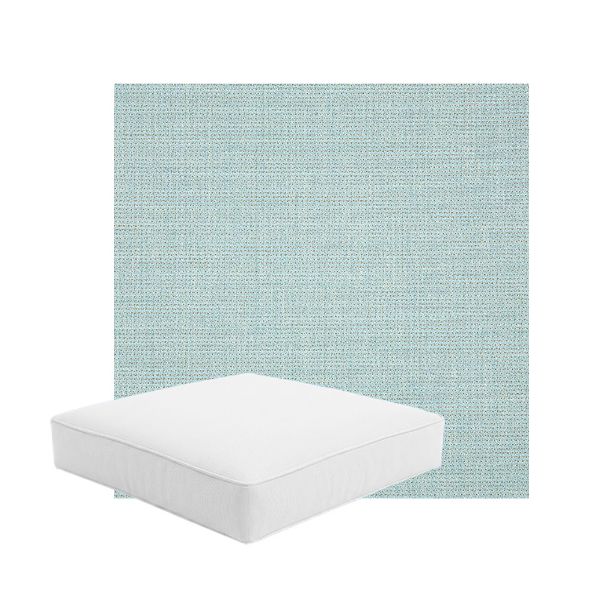 Patio Dining Chair Seat Cushion Boxed Style - - Custom outdoor patio furniture cushions from Cascadia Outdoor Cushions in Sunbrella Fabric