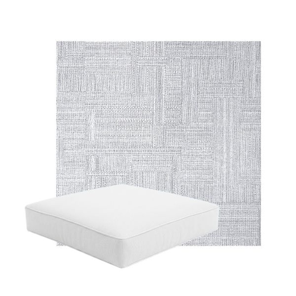 Patio Dining Chair Seat Cushion Boxed Style - - Custom outdoor patio furniture cushions from Cascadia Outdoor Cushions in Sunbrella Fabric