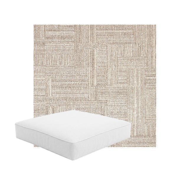 Patio Dining Chair Seat Cushion Boxed Style - - Custom outdoor patio furniture cushions from Cascadia Outdoor Cushions in Sunbrella Fabric