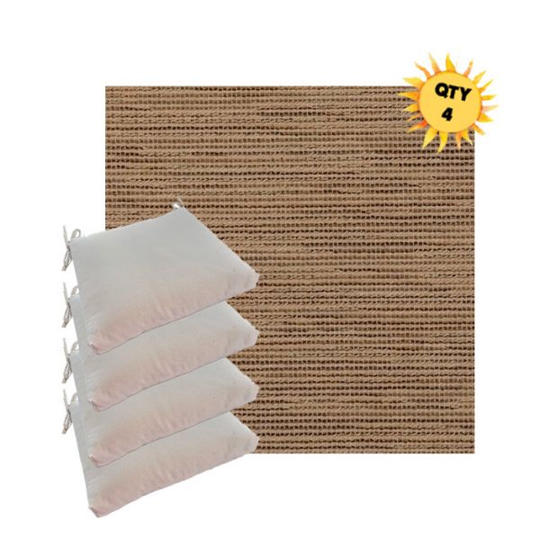 Outdoor Dining Chair Cushions in Sunbrella Outdoor Fabrics - Order in Sets of 4
