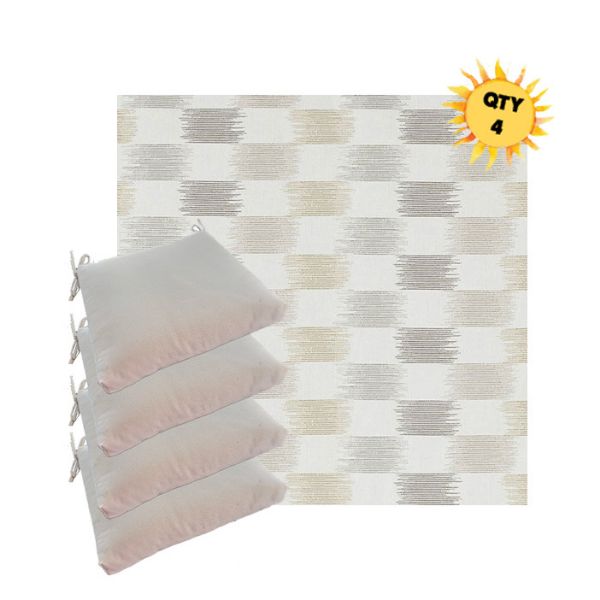 Outdoor Dining Chair Cushions in Sunbrella Outdoor Fabrics - Order in Sets of 4
