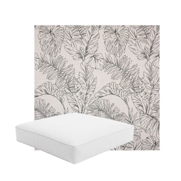 Patio Dining Chair Seat Cushion Boxed Style - - Custom outdoor patio furniture cushions from Cascadia Outdoor Cushions in Sunbrella Fabric