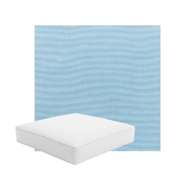 Patio Dining Chair Seat Cushion Boxed Style - - Custom outdoor patio furniture cushions from Cascadia Outdoor Cushions in Sunbrella Fabric