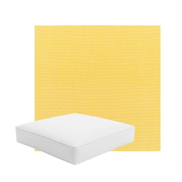 Patio Dining Chair Seat Cushion Boxed Style - - Custom outdoor patio furniture cushions from Cascadia Outdoor Cushions in Sunbrella Fabric