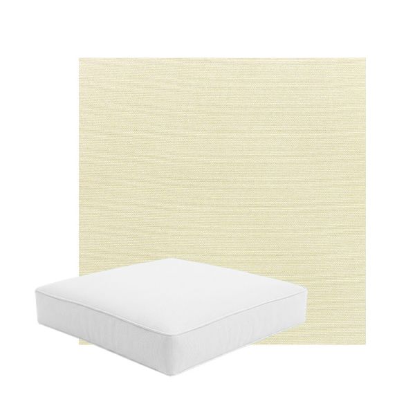 Patio Dining Chair Seat Cushion Boxed Style - - Custom outdoor patio furniture cushions from Cascadia Outdoor Cushions in Sunbrella Fabric