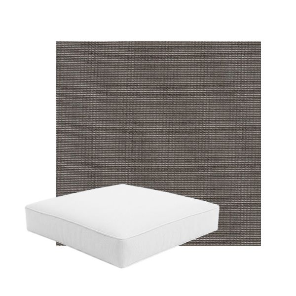 Patio Dining Chair Seat Cushion Boxed Style - - Custom outdoor patio furniture cushions from Cascadia Outdoor Cushions in Sunbrella Fabric