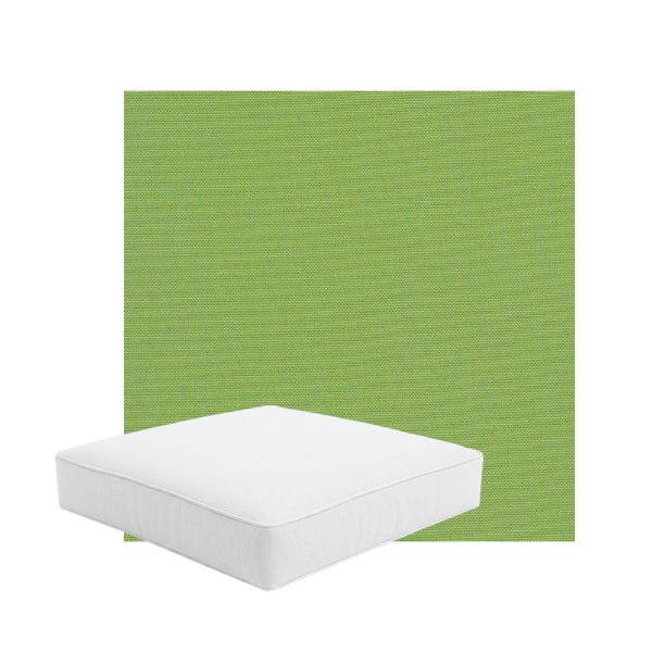 Patio Dining Chair Seat Cushion Boxed Style - - Custom outdoor patio furniture cushions from Cascadia Outdoor Cushions in Sunbrella Fabric
