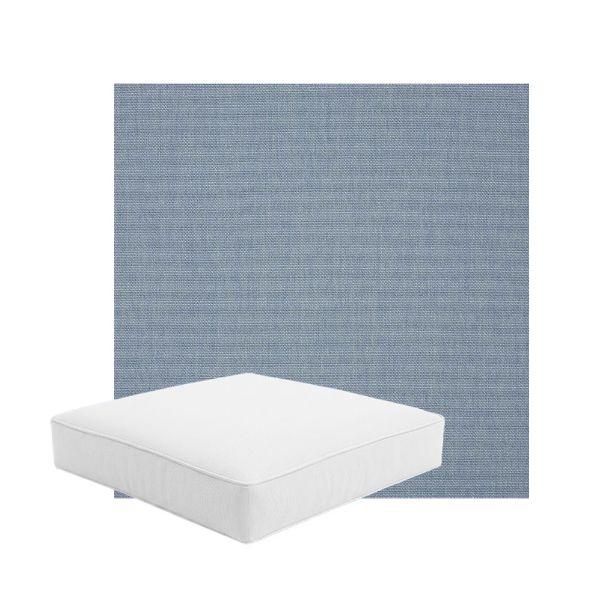 Patio Dining Chair Seat Cushion Boxed Style - - Custom outdoor patio furniture cushions from Cascadia Outdoor Cushions in Sunbrella Fabric