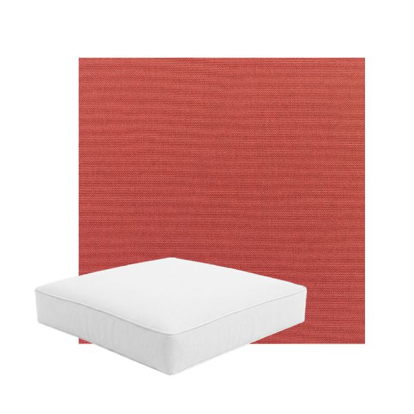 Patio Dining Chair Seat Cushion Boxed Style - - Custom outdoor patio furniture cushions from Cascadia Outdoor Cushions in Sunbrella Fabric