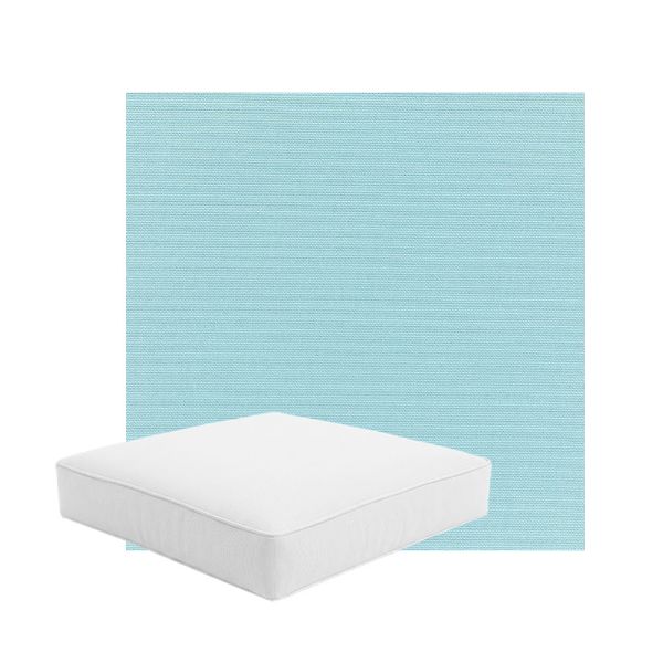 Patio Dining Chair Seat Cushion Boxed Style - - Custom outdoor patio furniture cushions from Cascadia Outdoor Cushions in Sunbrella Fabric