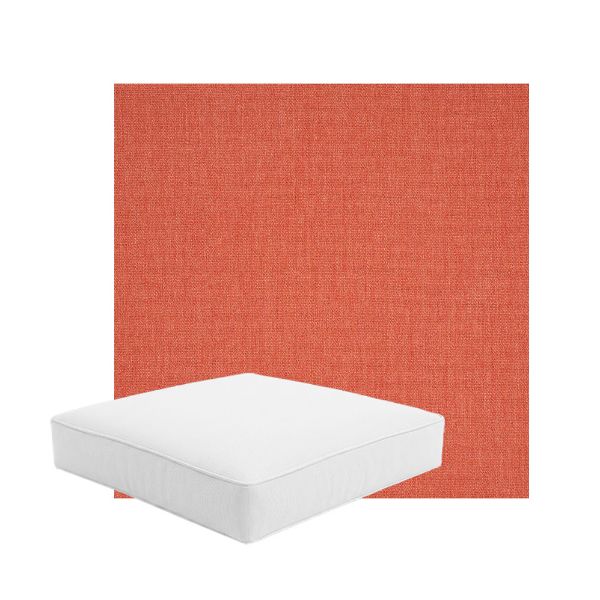 Patio Dining Chair Seat Cushion Boxed Style - - Custom outdoor patio furniture cushions from Cascadia Outdoor Cushions in Sunbrella Fabric