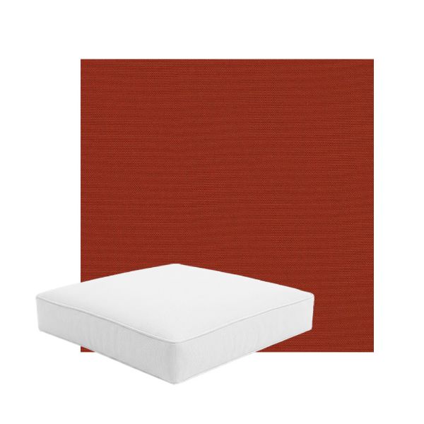 Patio Dining Chair Seat Cushion Boxed Style - - Custom outdoor patio furniture cushions from Cascadia Outdoor Cushions in Sunbrella Fabric