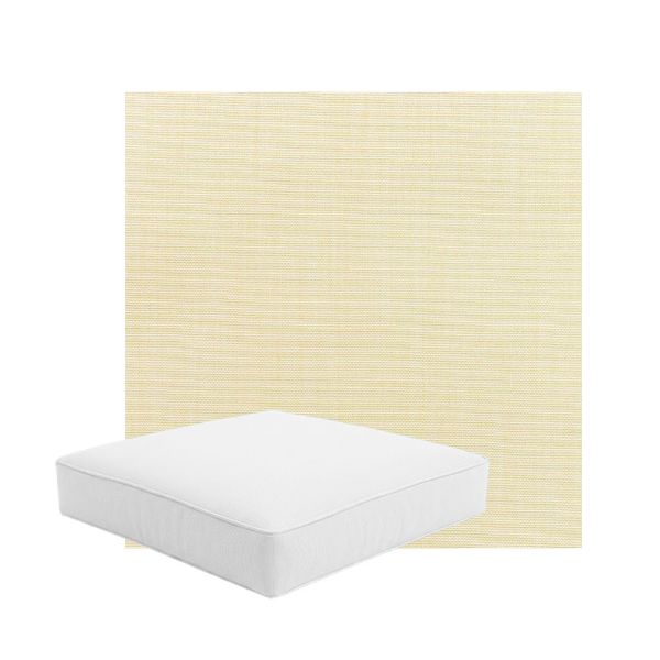 Patio Dining Chair Seat Cushion Boxed Style - - Custom outdoor patio furniture cushions from Cascadia Outdoor Cushions in Sunbrella Fabric