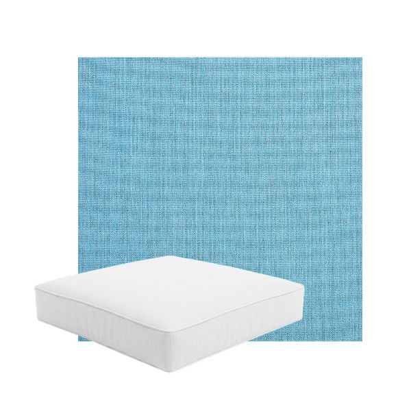 Patio Dining Chair Seat Cushion Boxed Style - - Custom outdoor patio furniture cushions from Cascadia Outdoor Cushions in Sunbrella Fabric