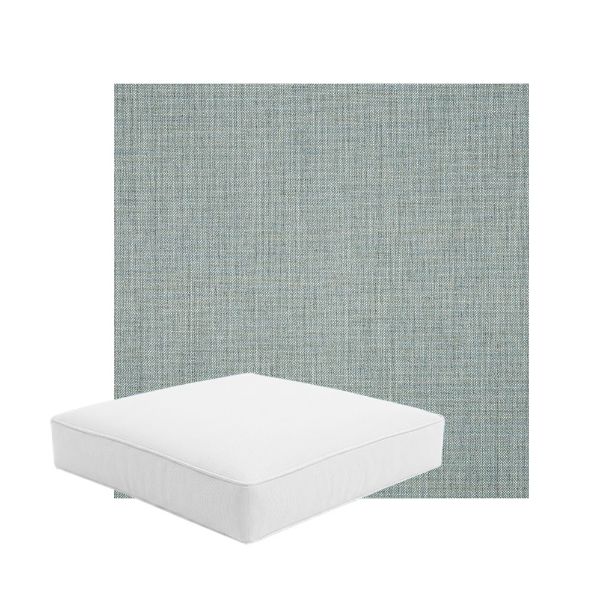Patio Dining Chair Seat Cushion Boxed Style - - Custom outdoor patio furniture cushions from Cascadia Outdoor Cushions in Sunbrella Fabric