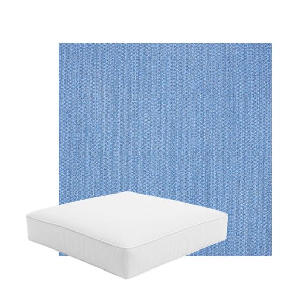 Patio Dining Chair Seat Cushion Boxed Style - - Custom outdoor patio furniture cushions from Cascadia Outdoor Cushions in Sunbrella Fabric