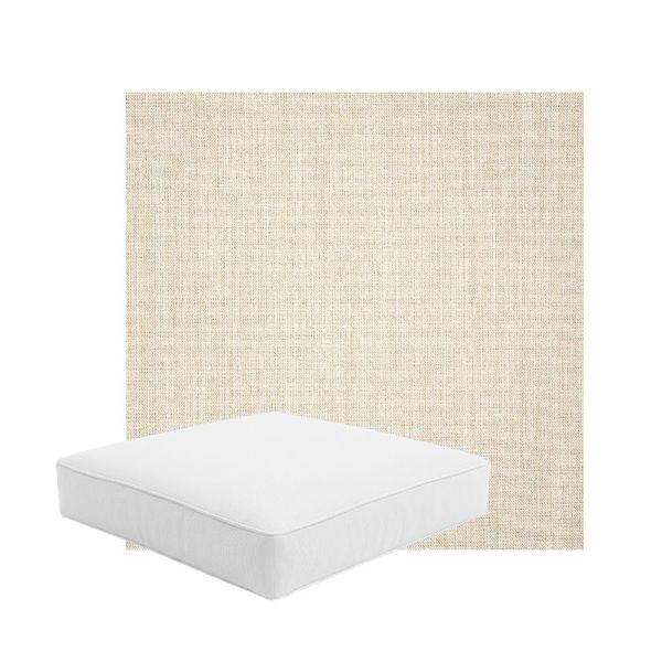 Patio Dining Chair Seat Cushion Boxed Style - - Custom outdoor patio furniture cushions from Cascadia Outdoor Cushions in Sunbrella Fabric