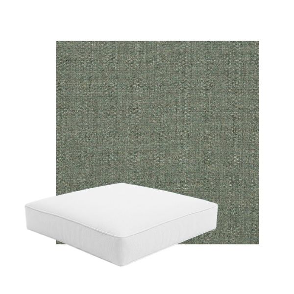 Patio Dining Chair Seat Cushion Boxed Style - - Custom outdoor patio furniture cushions from Cascadia Outdoor Cushions in Sunbrella Fabric