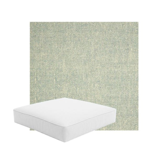Patio Dining Chair Seat Cushion Boxed Style - - Custom outdoor patio furniture cushions from Cascadia Outdoor Cushions in Sunbrella Fabric