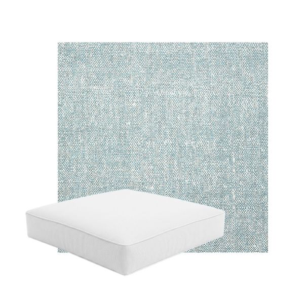 Patio Dining Chair Seat Cushion Boxed Style - - Custom outdoor patio furniture cushions from Cascadia Outdoor Cushions in Sunbrella Fabric