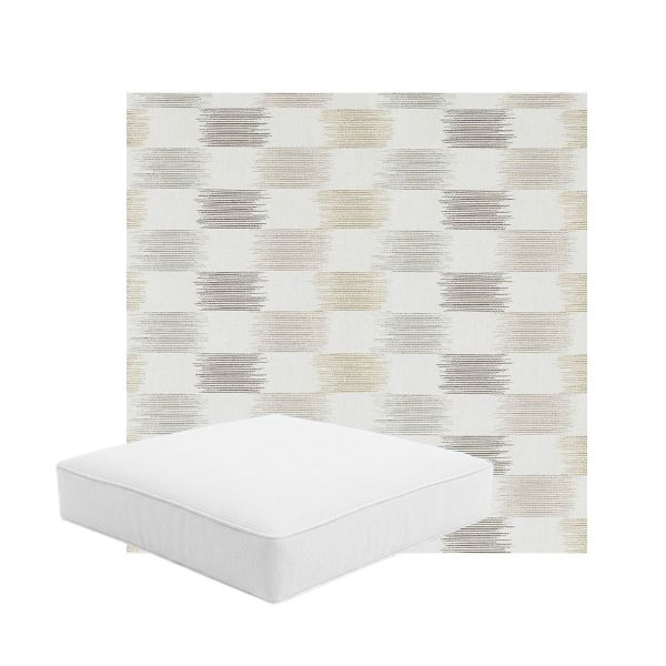 Patio Dining Chair Seat Cushion Boxed Style - - Custom outdoor patio furniture cushions from Cascadia Outdoor Cushions in Sunbrella Fabric