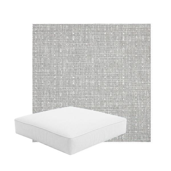 Patio Dining Chair Seat Cushion Boxed Style - - Custom outdoor patio furniture cushions from Cascadia Outdoor Cushions in Sunbrella Fabric