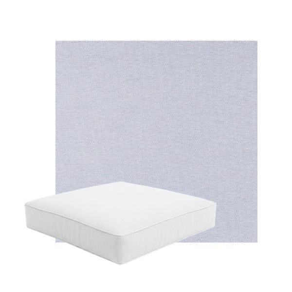 Patio Dining Chair Seat Cushion Boxed Style - - Custom outdoor patio furniture cushions from Cascadia Outdoor Cushions in Sunbrella Fabric