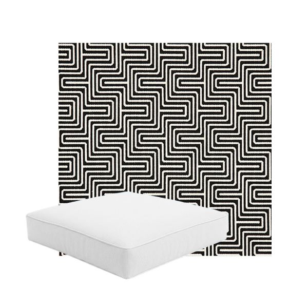 Patio Dining Chair Seat Cushion Boxed Style - - Custom outdoor patio furniture cushions from Cascadia Outdoor Cushions in Sunbrella Fabric