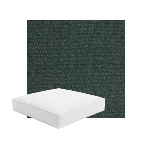Patio Dining Chair Seat Cushion Boxed Style - - Custom outdoor patio furniture cushions from Cascadia Outdoor Cushions in Sunbrella Fabric