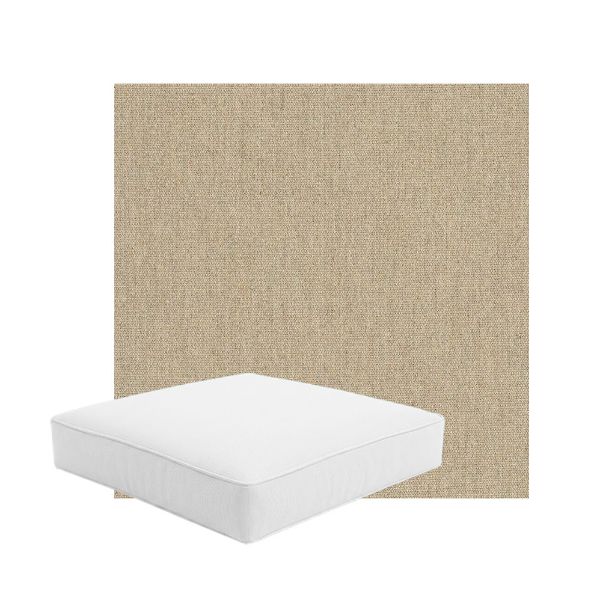 Patio Dining Chair Seat Cushion Boxed Style - - Custom outdoor patio furniture cushions from Cascadia Outdoor Cushions in Sunbrella Fabric