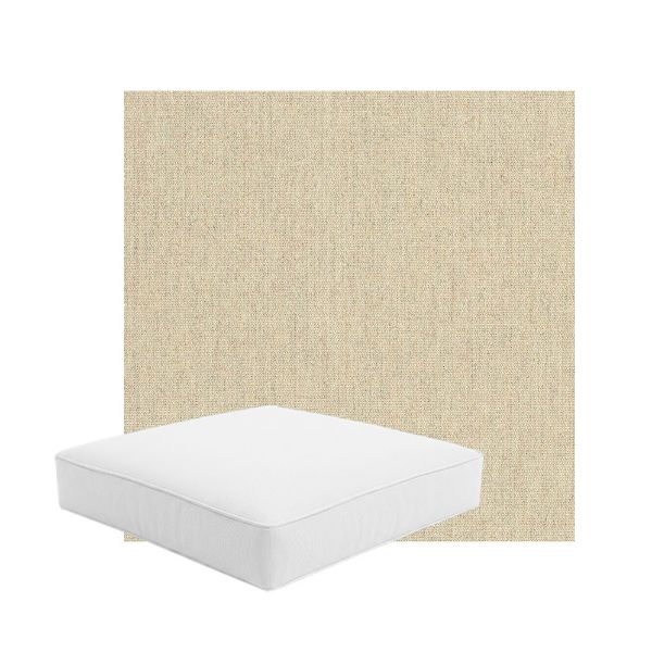Patio Dining Chair Seat Cushion Boxed Style - - Custom outdoor patio furniture cushions from Cascadia Outdoor Cushions in Sunbrella Fabric