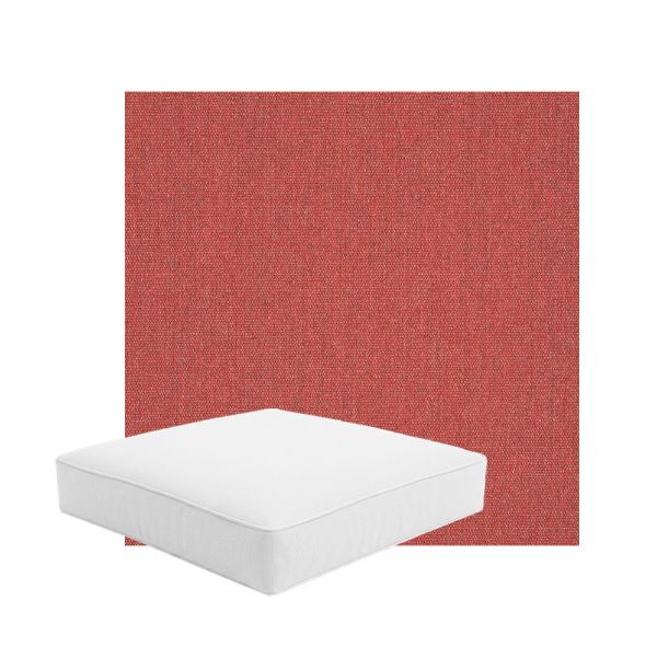 Patio Dining Chair Seat Cushion Boxed Style - - Custom outdoor patio furniture cushions from Cascadia Outdoor Cushions in Sunbrella Fabric