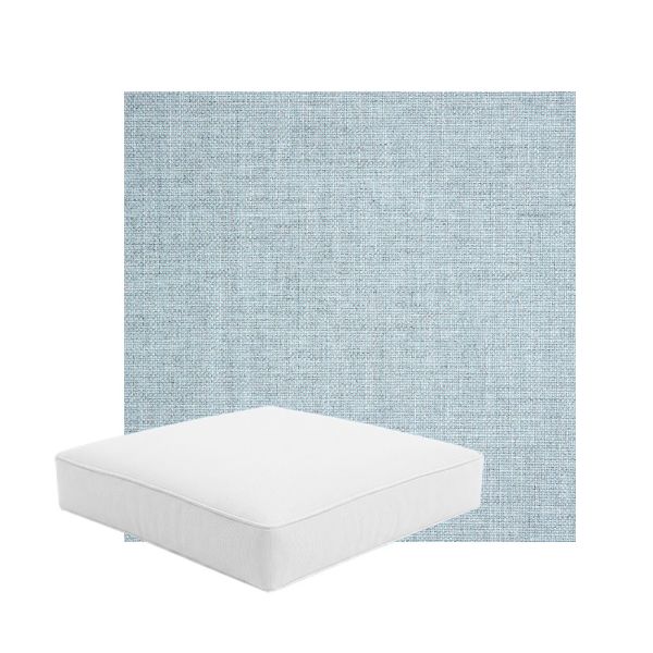 Patio Dining Chair Seat Cushion Boxed Style - - Custom outdoor patio furniture cushions from Cascadia Outdoor Cushions in Sunbrella Fabric