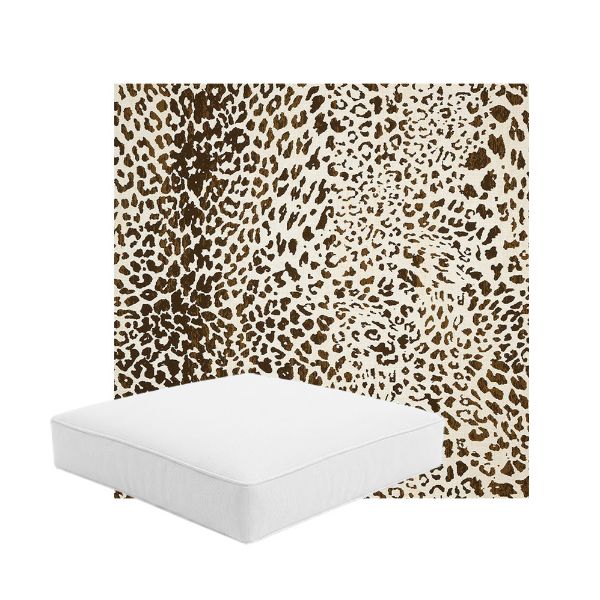 Patio Dining Chair Seat Cushion Boxed Style - - Custom outdoor patio furniture cushions from Cascadia Outdoor Cushions in Sunbrella Fabric