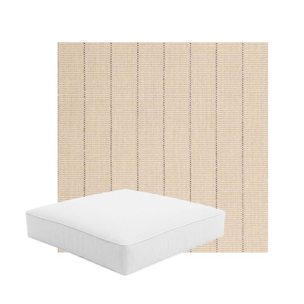 Patio Dining Chair Seat Cushion Boxed Style - - Custom outdoor patio furniture cushions from Cascadia Outdoor Cushions in Sunbrella Fabric