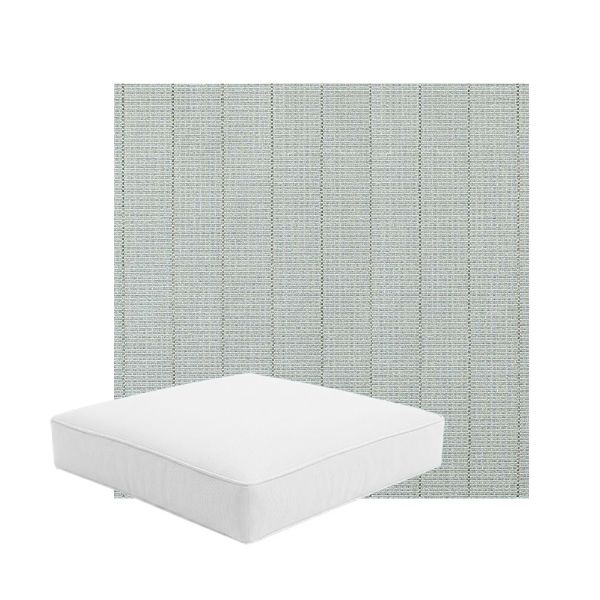 Patio Dining Chair Seat Cushion Boxed Style - - Custom outdoor patio furniture cushions from Cascadia Outdoor Cushions in Sunbrella Fabric