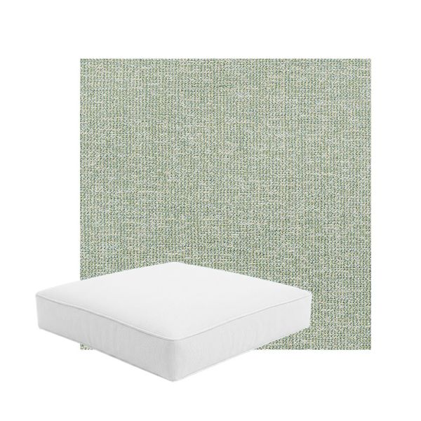 Patio Dining Chair Seat Cushion Boxed Style - - Custom outdoor patio furniture cushions from Cascadia Outdoor Cushions in Sunbrella Fabric